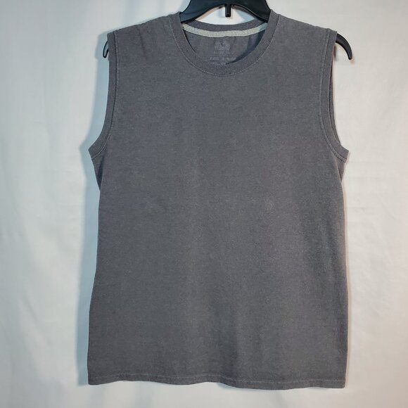 Fruit of the Loom Men's Sleeveless Dark Gray Muscle Shirt Size Small - Picture 3 of 6